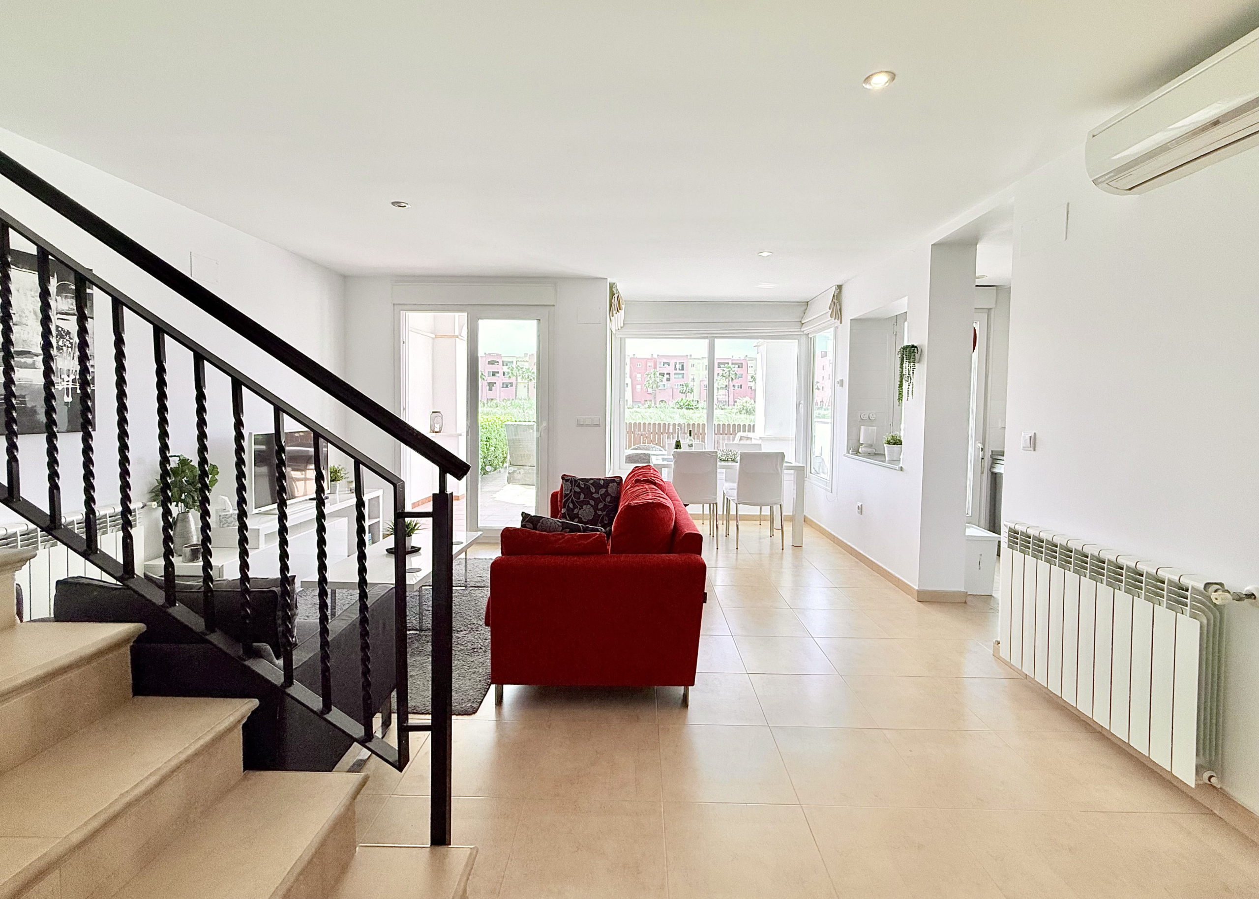 Main living area in Calblanque villa at Mar Menor Golf Resort