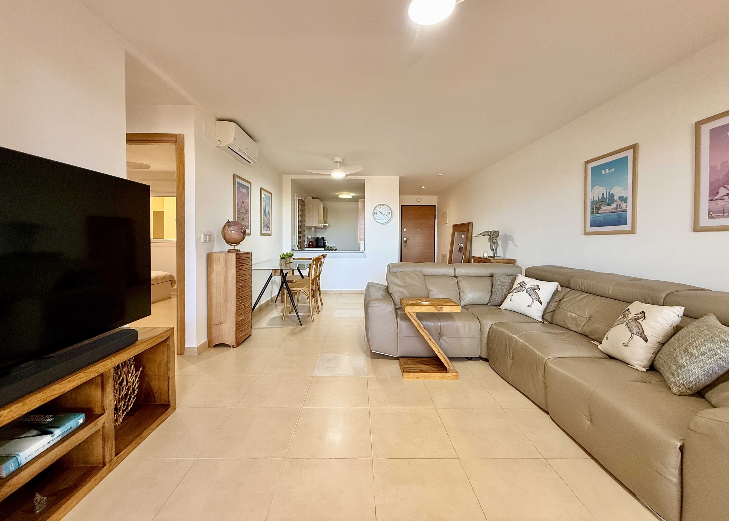 Bright living room in Boulevard apartment on Mar Menor Golf Resort by Levante Properties