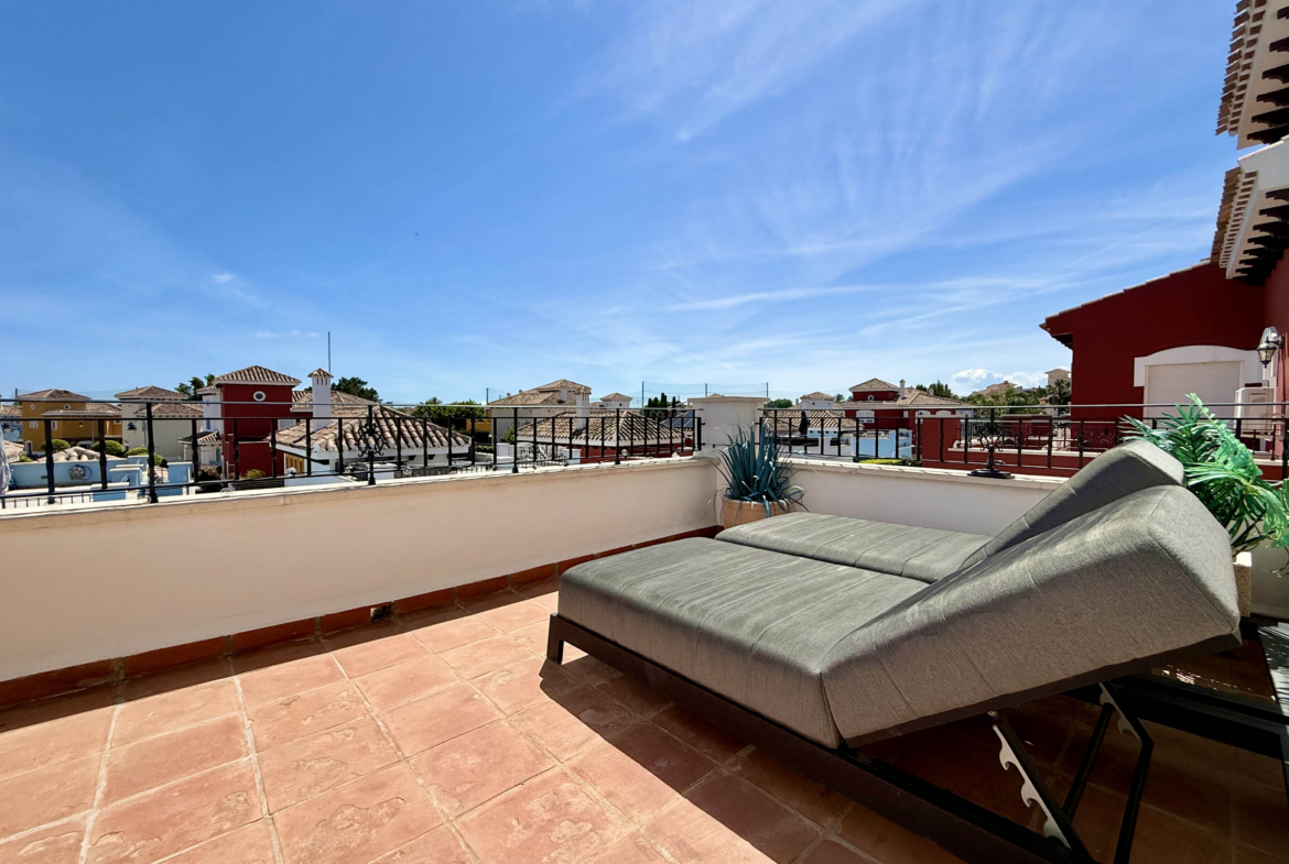Private first floor terrace with resort views on Mar Menor Golf Resort