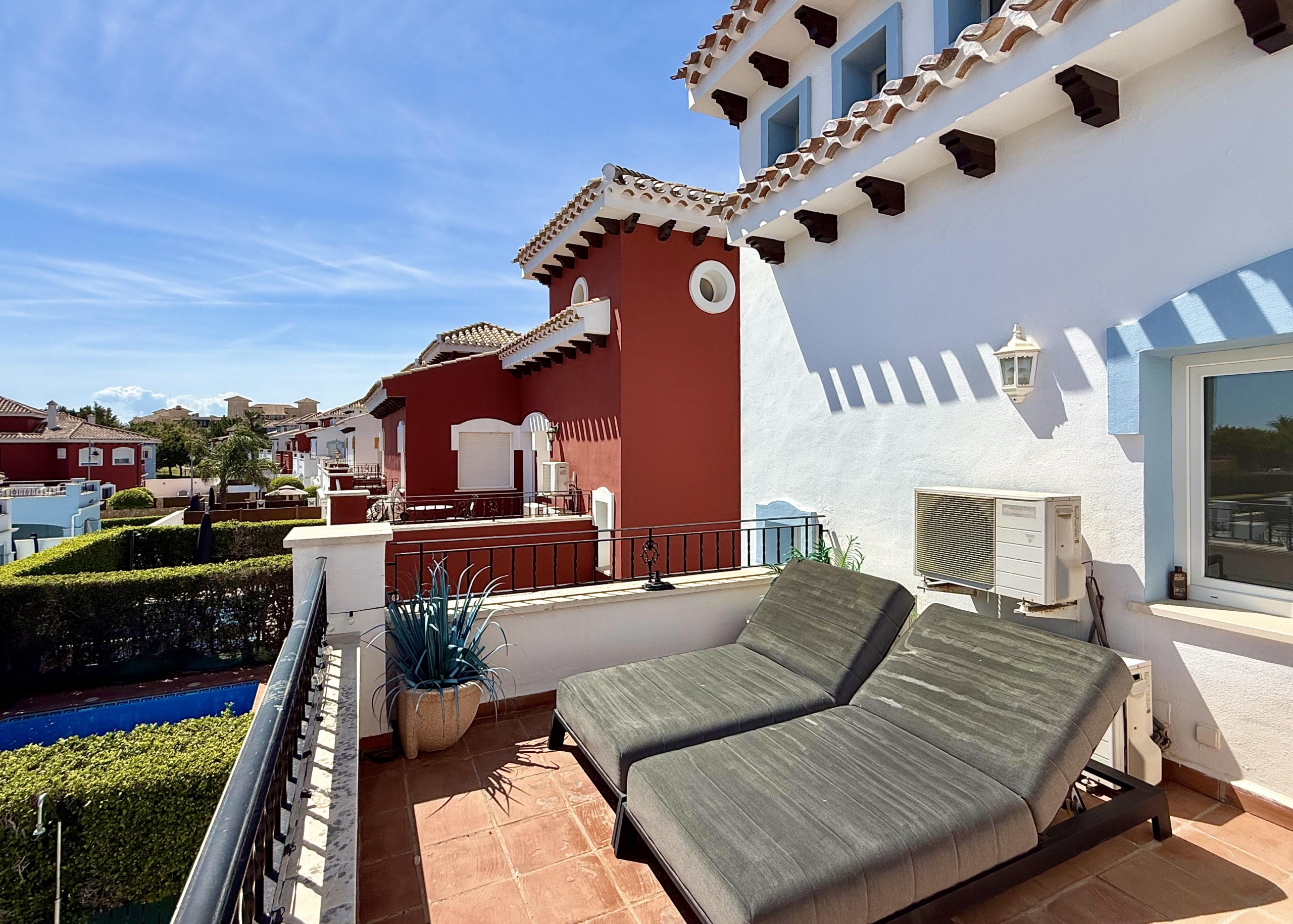 Private first floor terrace with resort views on Mar Menor Golf Resort