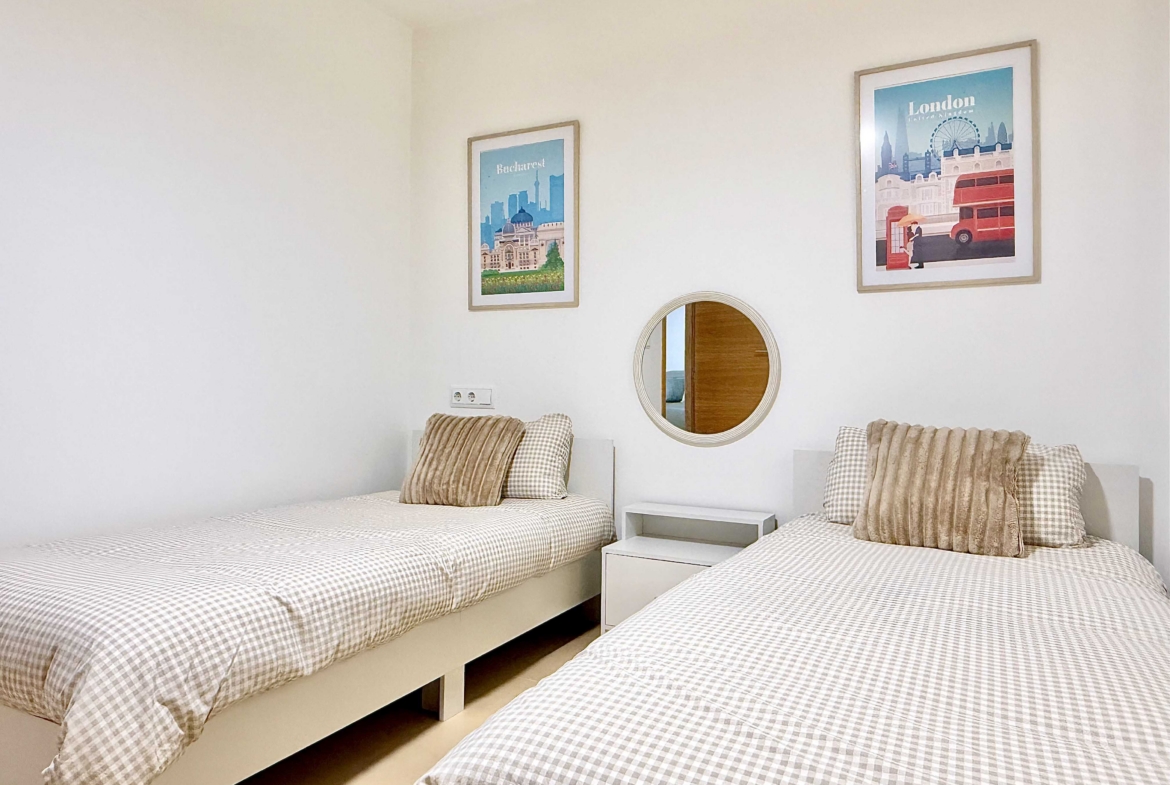 Guest bedroom in Boulevard apartment on Mar Menor Golf Resort by Levante Properties