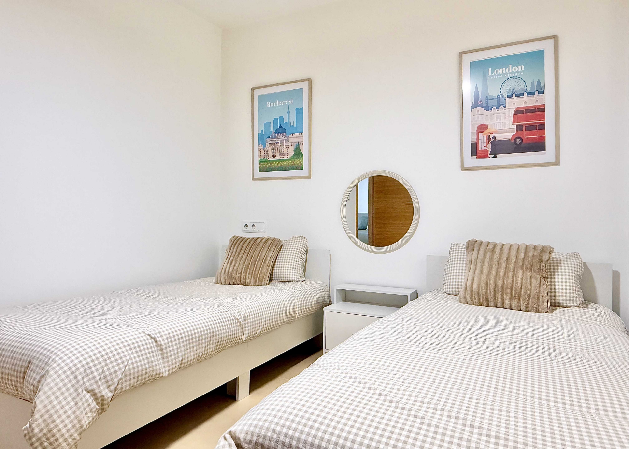 Guest bedroom in Boulevard apartment on Mar Menor Golf Resort by Levante Properties