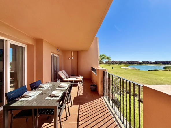 2-Bed First Floor Apartment for Sale on Mar Menor Golf Resort. With lake and golf views, and close to resort's facilities. Key Ready.