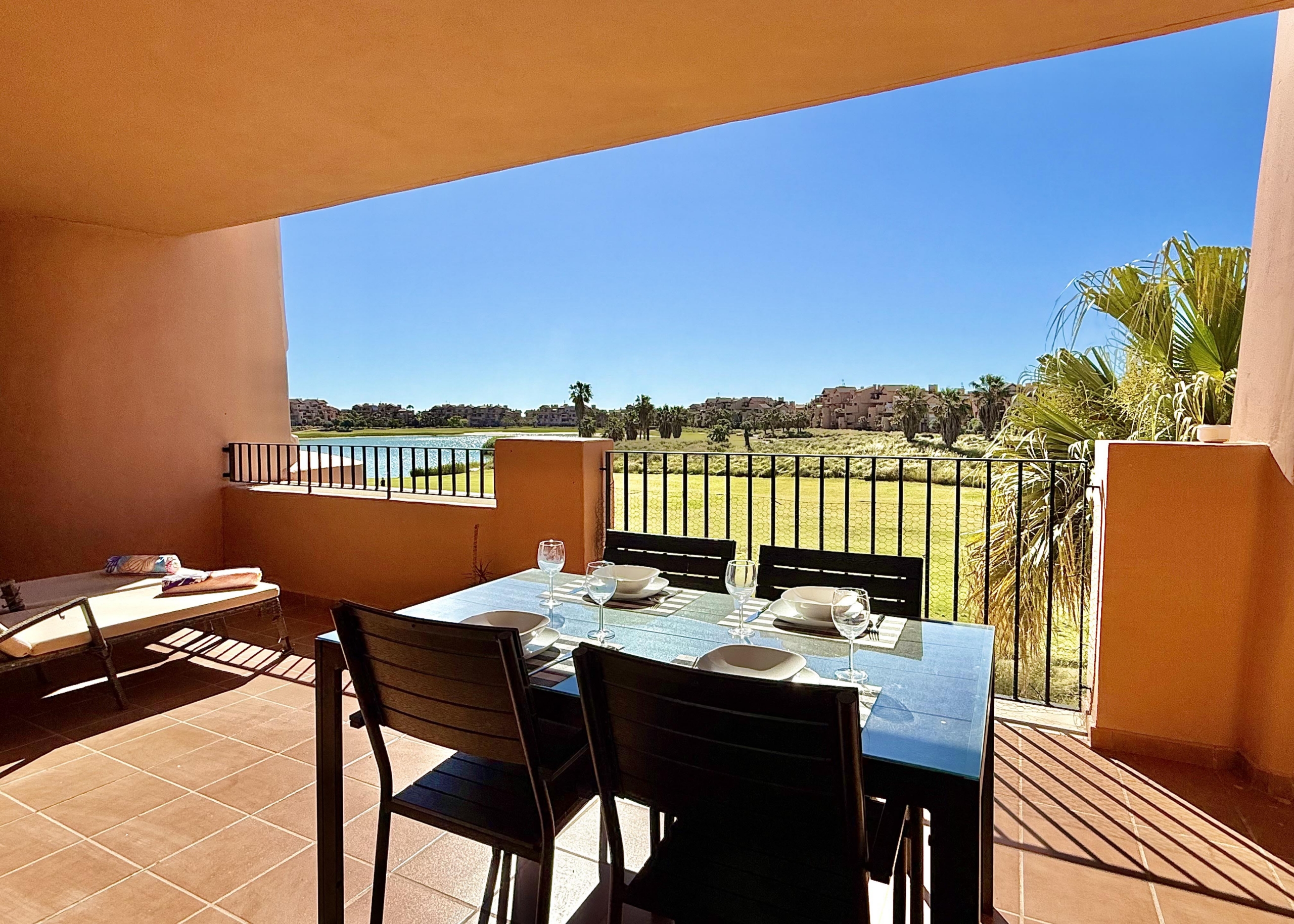 2-Bed First Floor Apartment for Sale on Mar Menor Golf Resort. With lake and golf views, and close to resort's facilities. Key Ready.