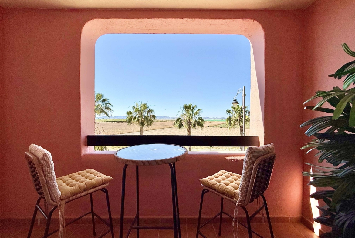 2-Bed Boulevard Apartment on the First Floor for Sale, Mar Menor Golf Resort. South Facing & Key Ready. By Levante Properties.