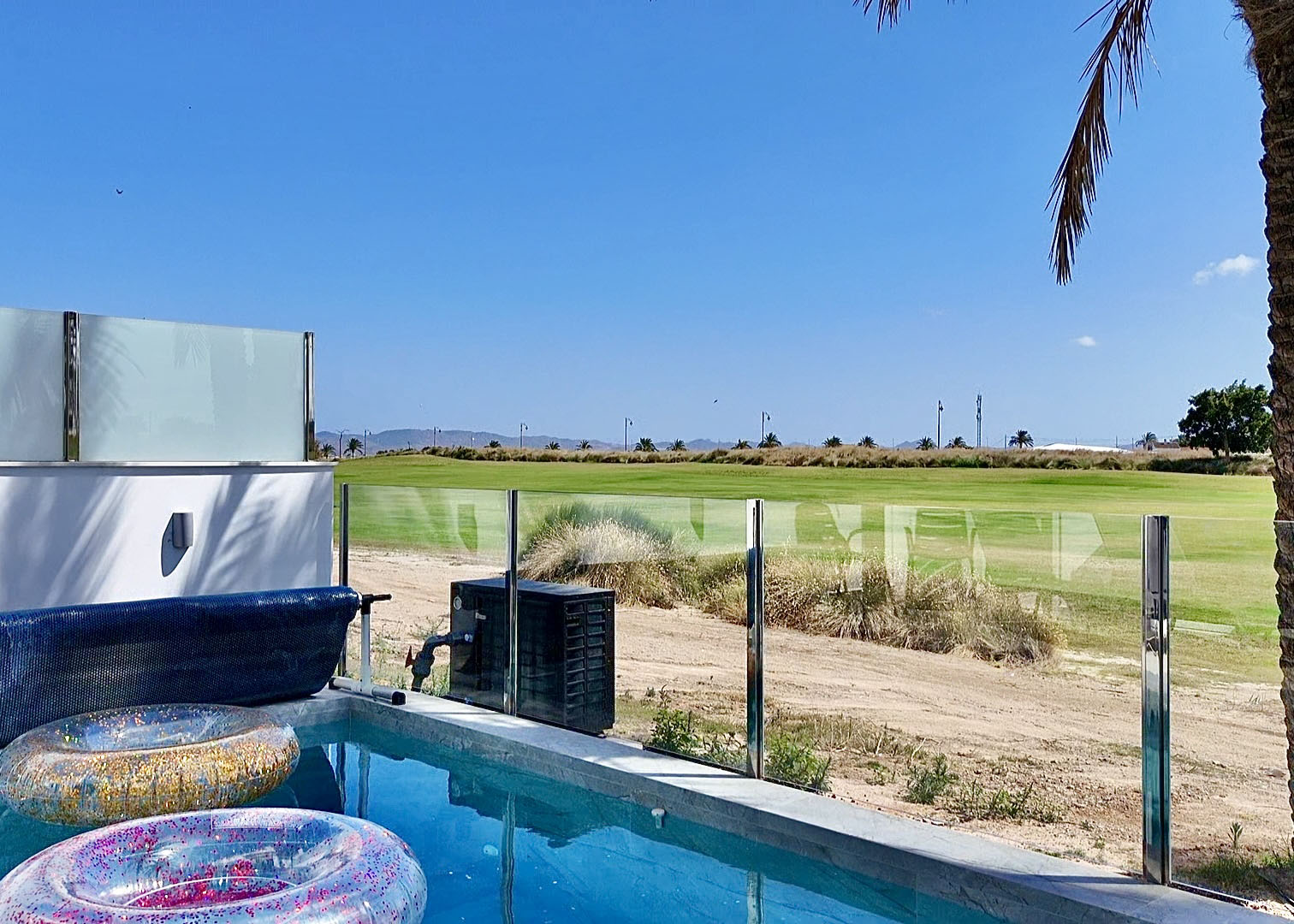 Heated jacuzzi pool at luxury villa in Mar Menor Golf Resort