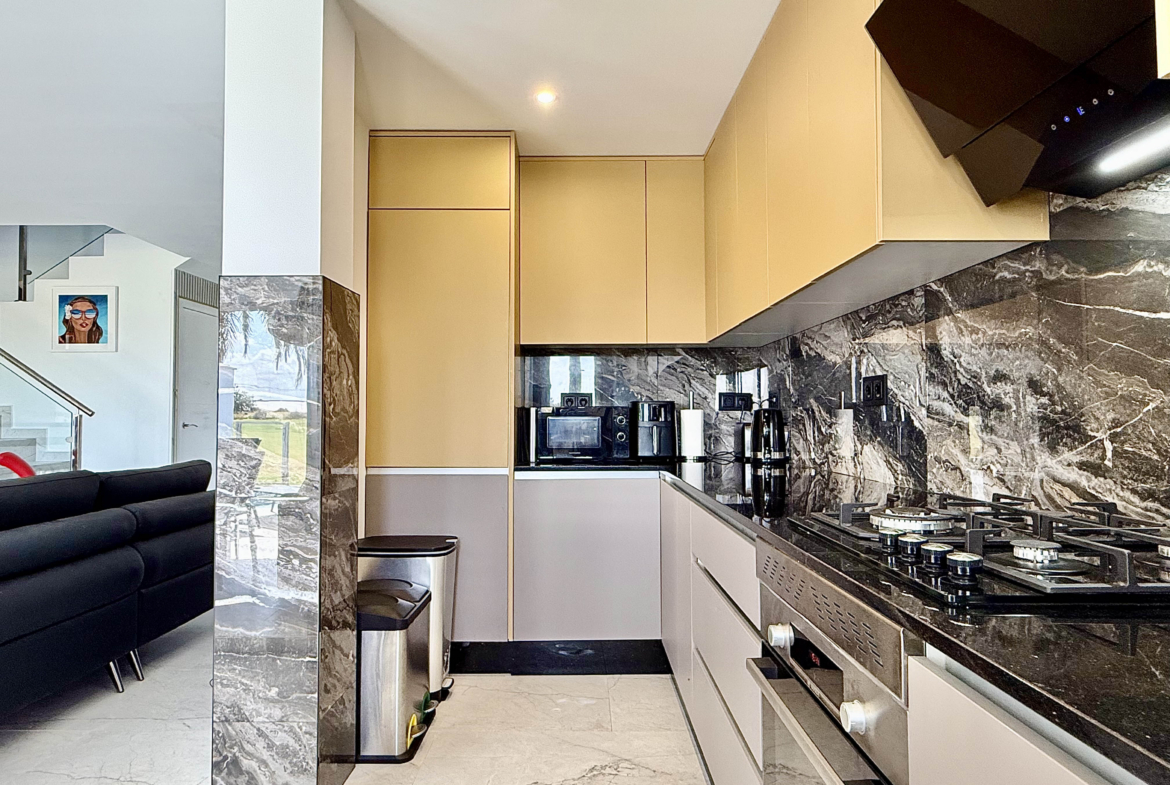 Designer kitchen with granite worktops in Mar Menor Golf Resort property by Levante Properties