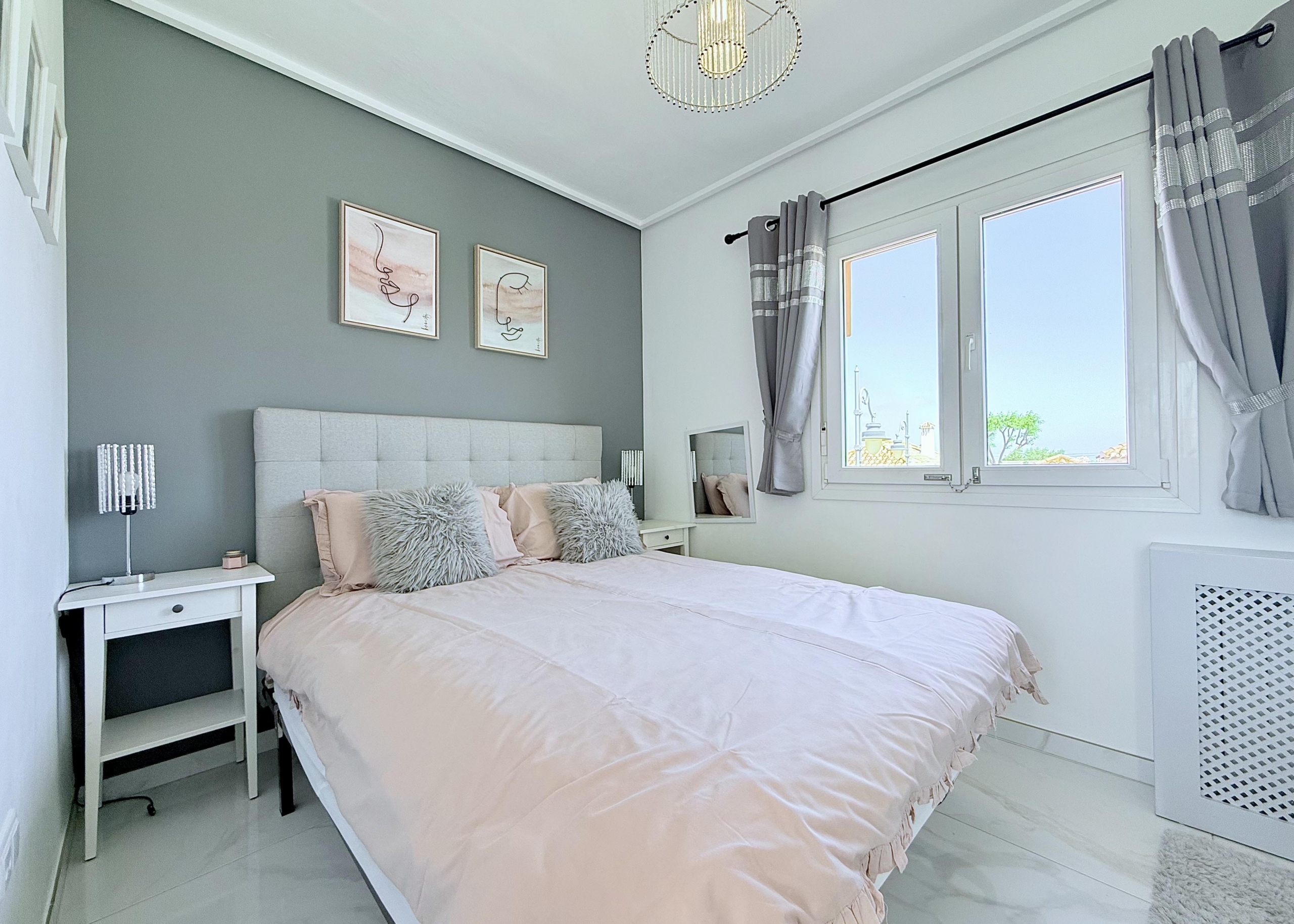 Master bedroom with fitted wardrobes in Isla Grosa Villa on Mar Menor Golf Resort by Levante Properties