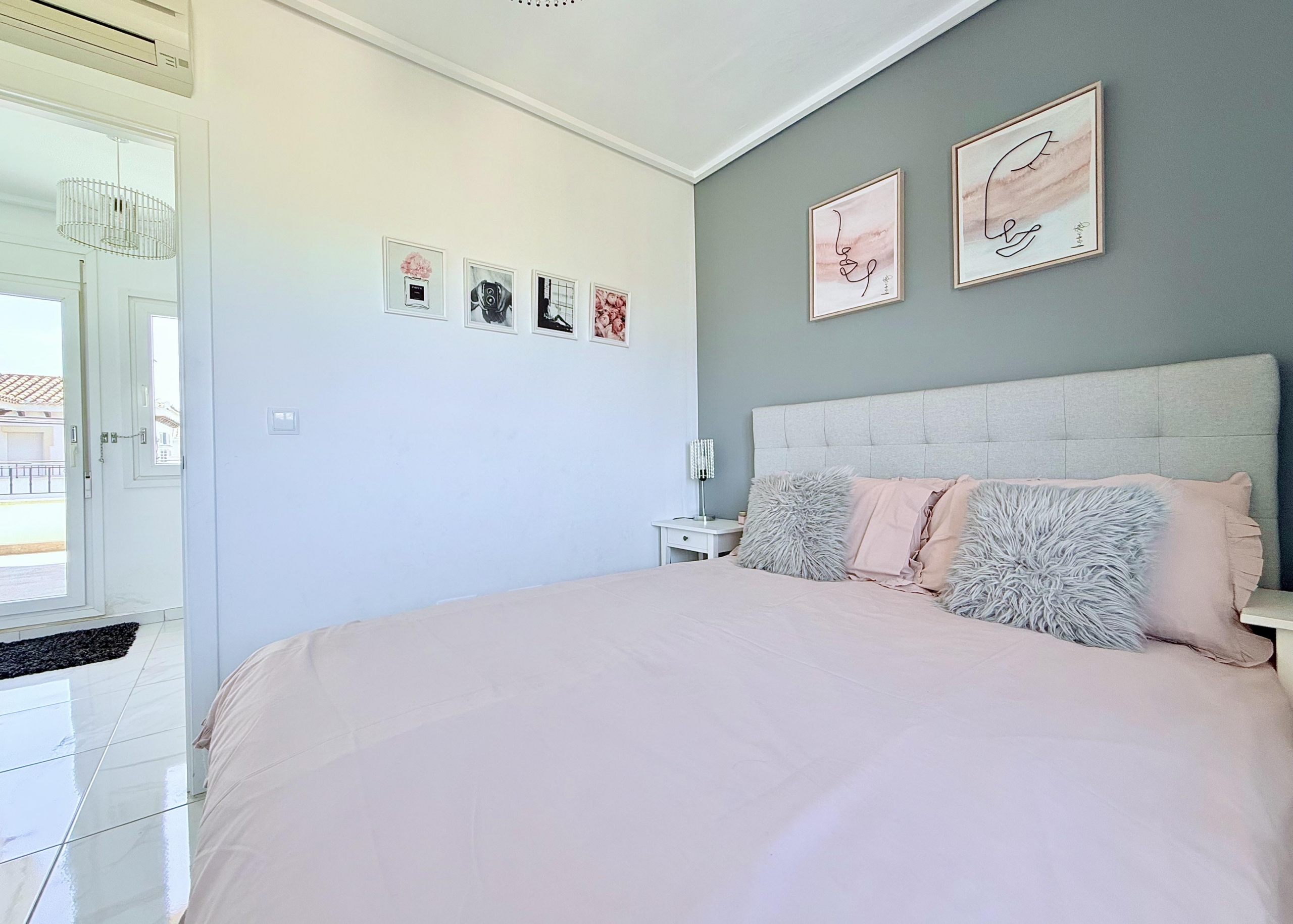 Master bedroom with fitted wardrobes in Isla Grosa Villa on Mar Menor Golf Resort by Levante Properties