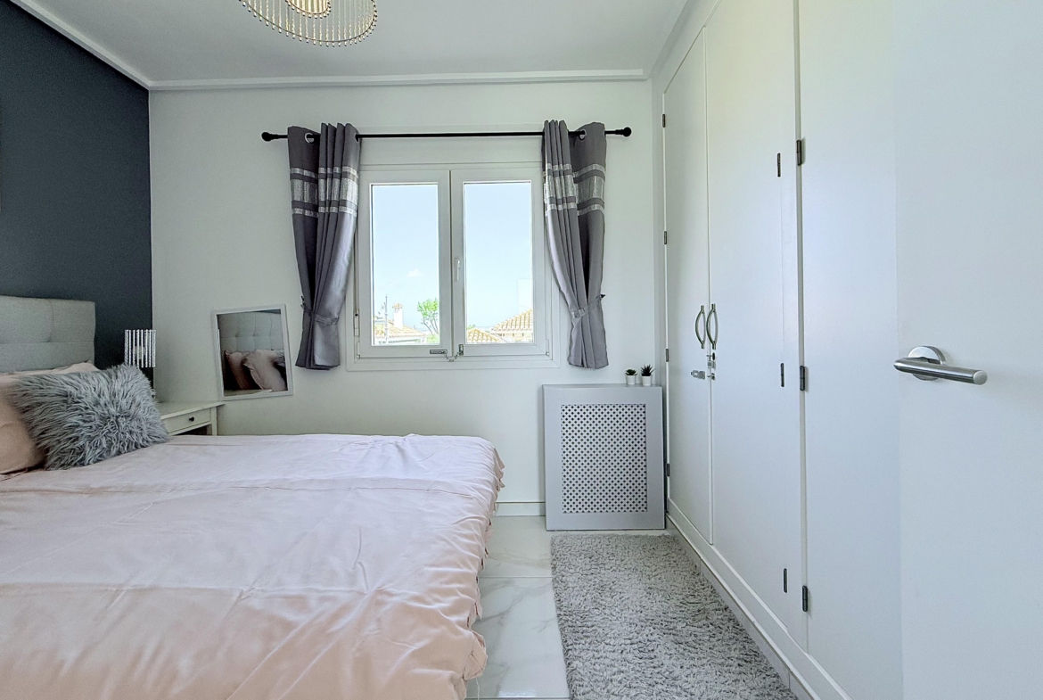 Master bedroom with fitted wardrobes in Isla Grosa Villa on Mar Menor Golf Resort by Levante Properties