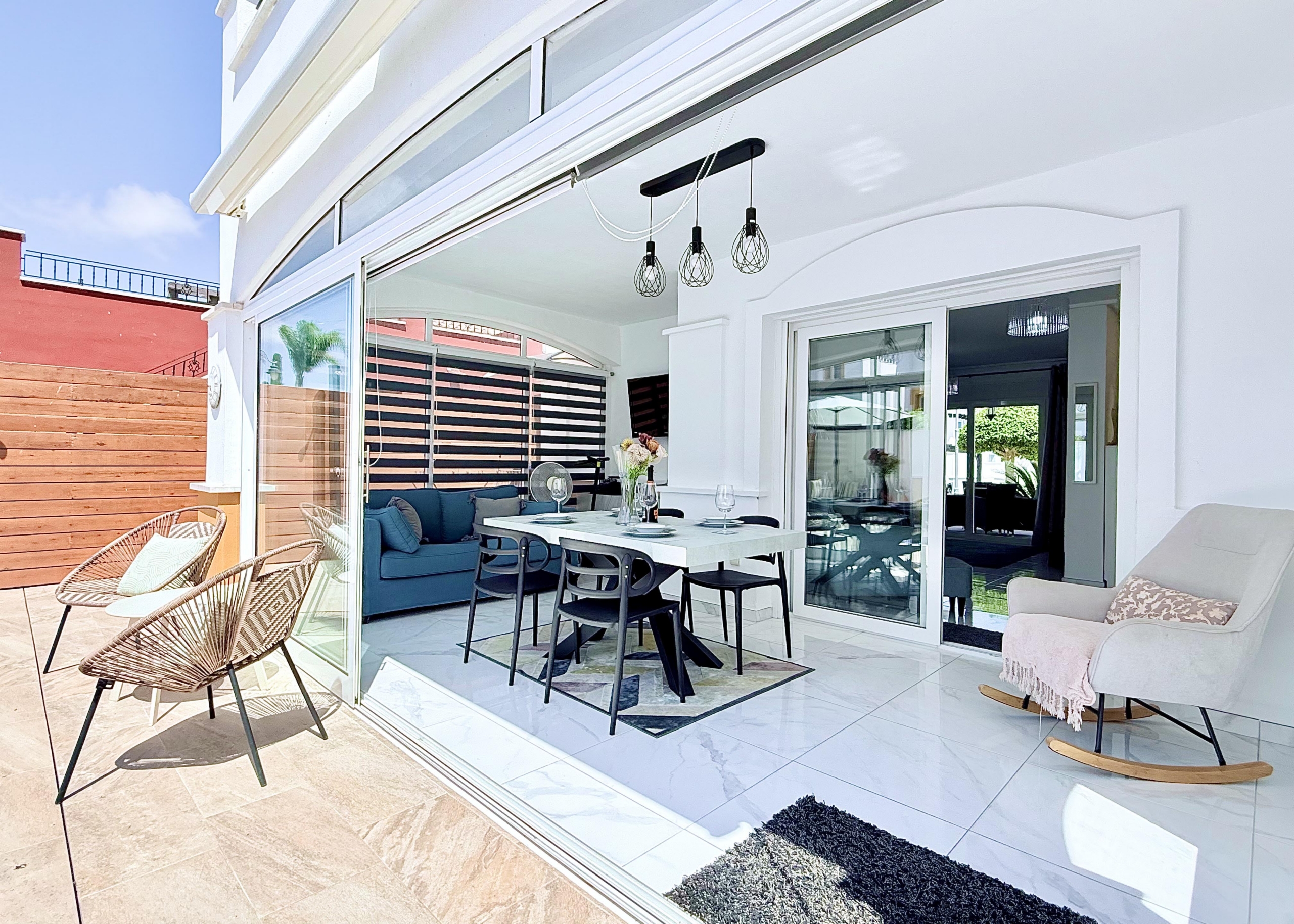 Enclosed terrace providing additional living space at Isla Grosa Villa on Mar Menor Golf Resort by Levante Properties