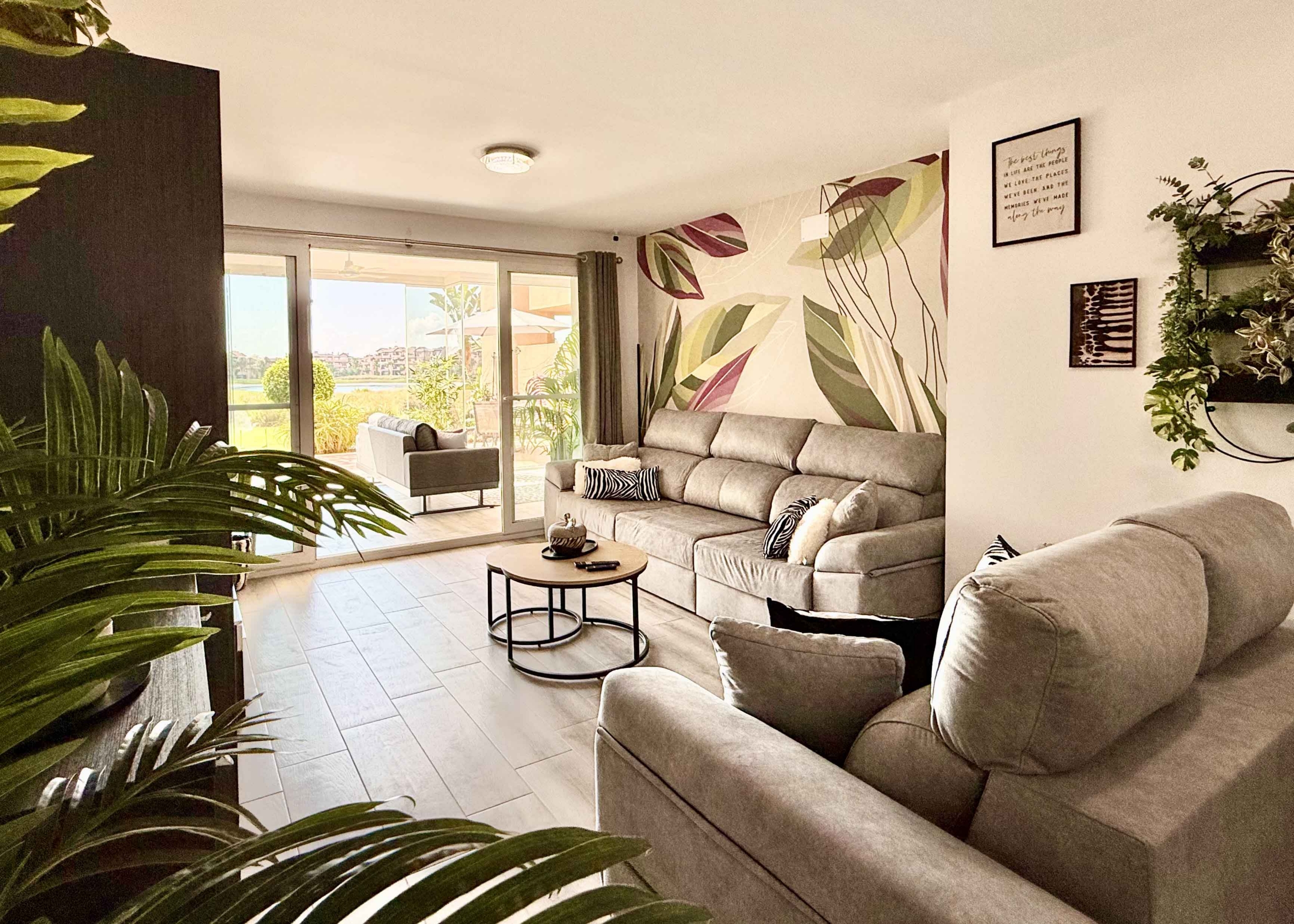 Modern living room in luxury ground floor apartment at Mar Menor Golf Resort | Levante Properties