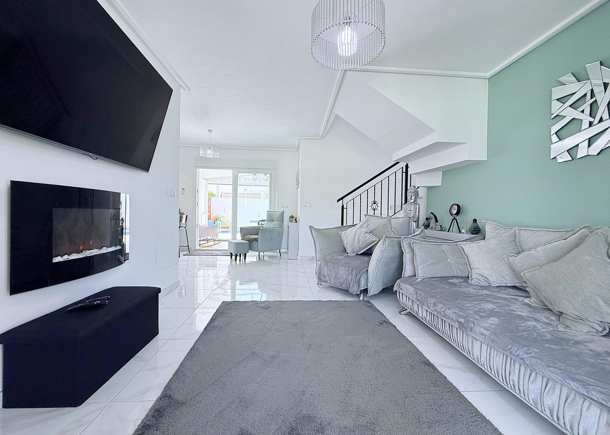 Spacious open-plan lounge in Isla Grosa Villa on Mar Menor Golf Resort by Levante Properties