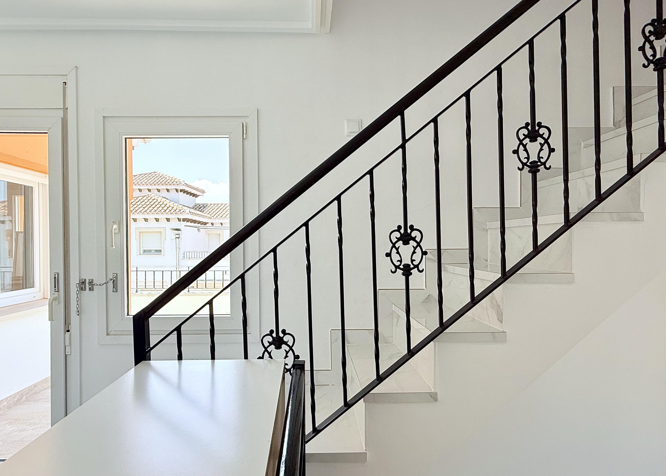 Staircase leading to converted tower room in Isla Grosa Villa on Mar Menor Golf Resort by Levante Properties