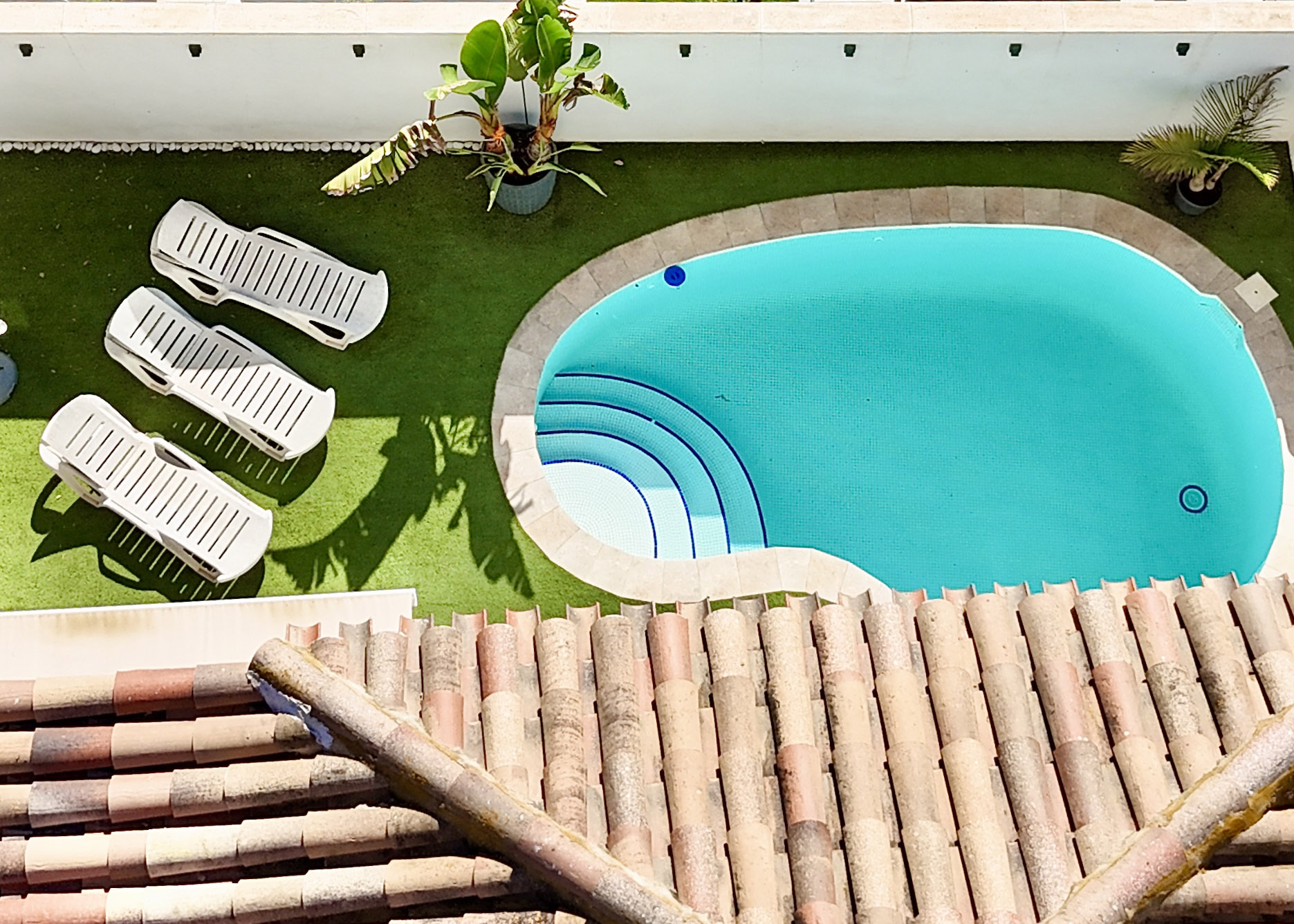 Private swimming pool at Baron villa on Mar Menor Golf Resort
