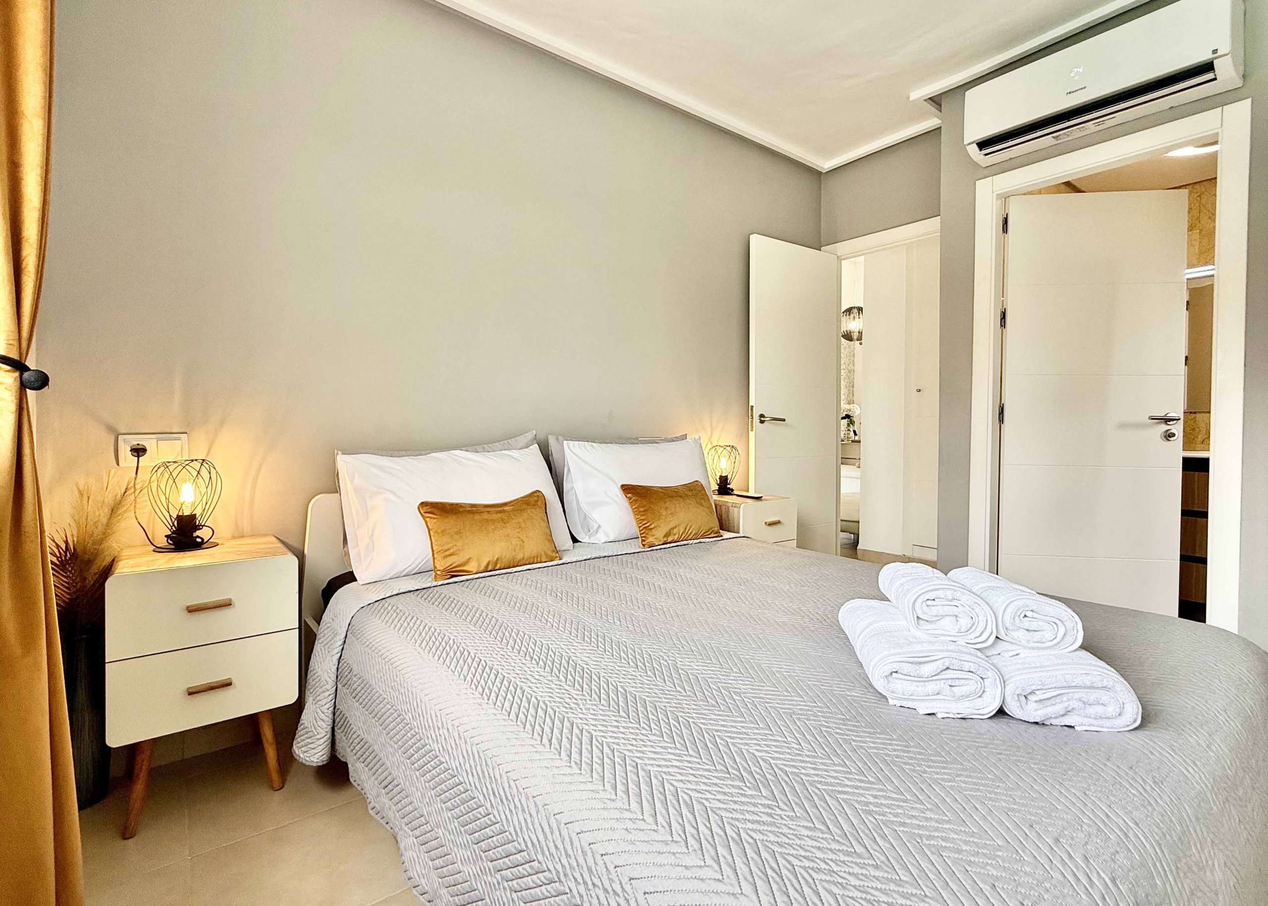 Bedroom in Rondella villa for sale on Mar Menor Golf Resort
