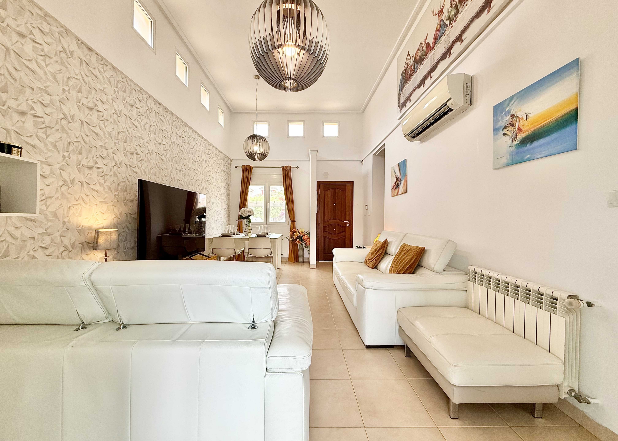 Modern living room in Rondella villa on Mar Menor Golf Resort