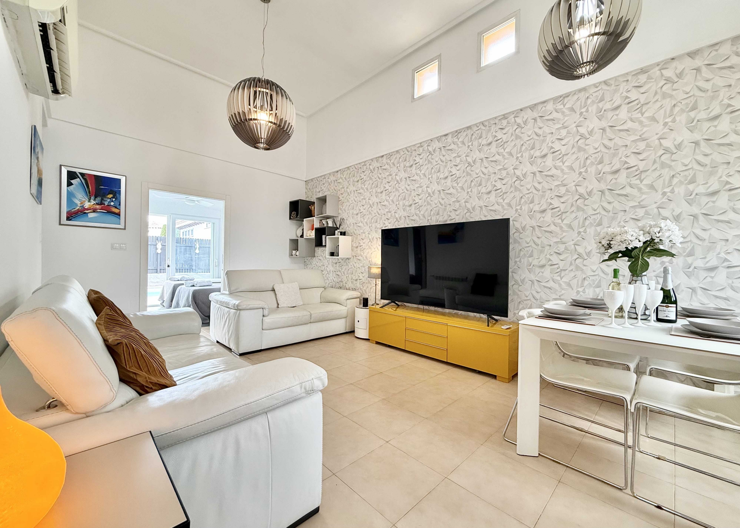 Modern living room in Rondella villa on Mar Menor Golf Resort
