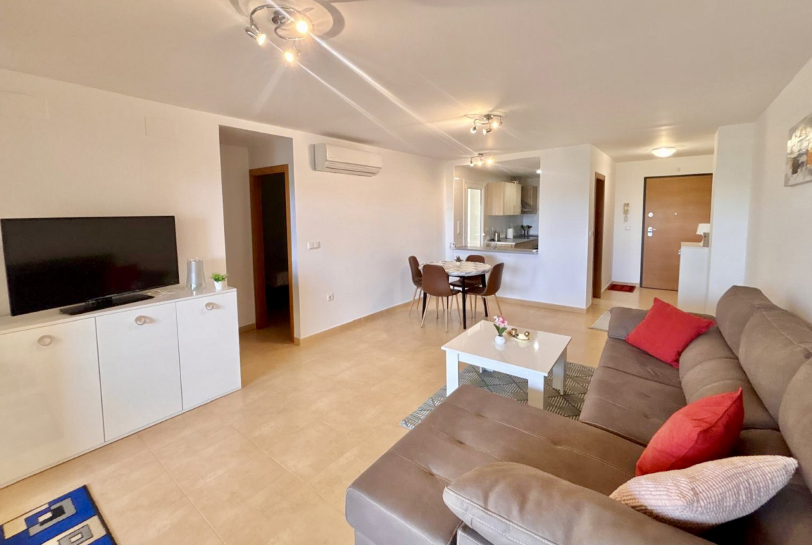 Golf View Boulevard Apartment 2-Bed on the Second Floor for Sale, Mar Menor Golf Resort. Golf Views & Key Ready. By Levante Properties.