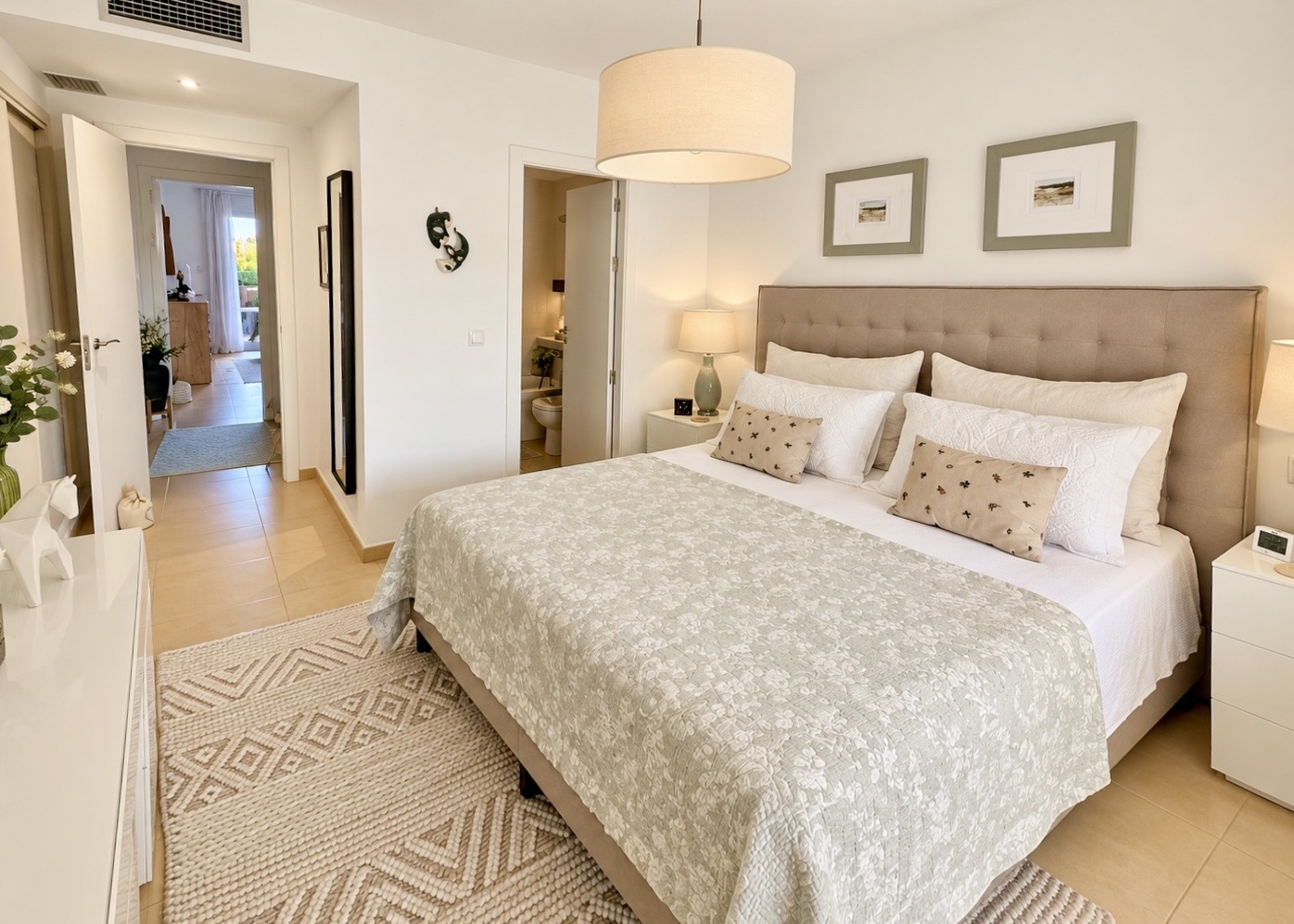Master bedroom with fitted wardrobes and terrace access at Mar Menor Golf Resort